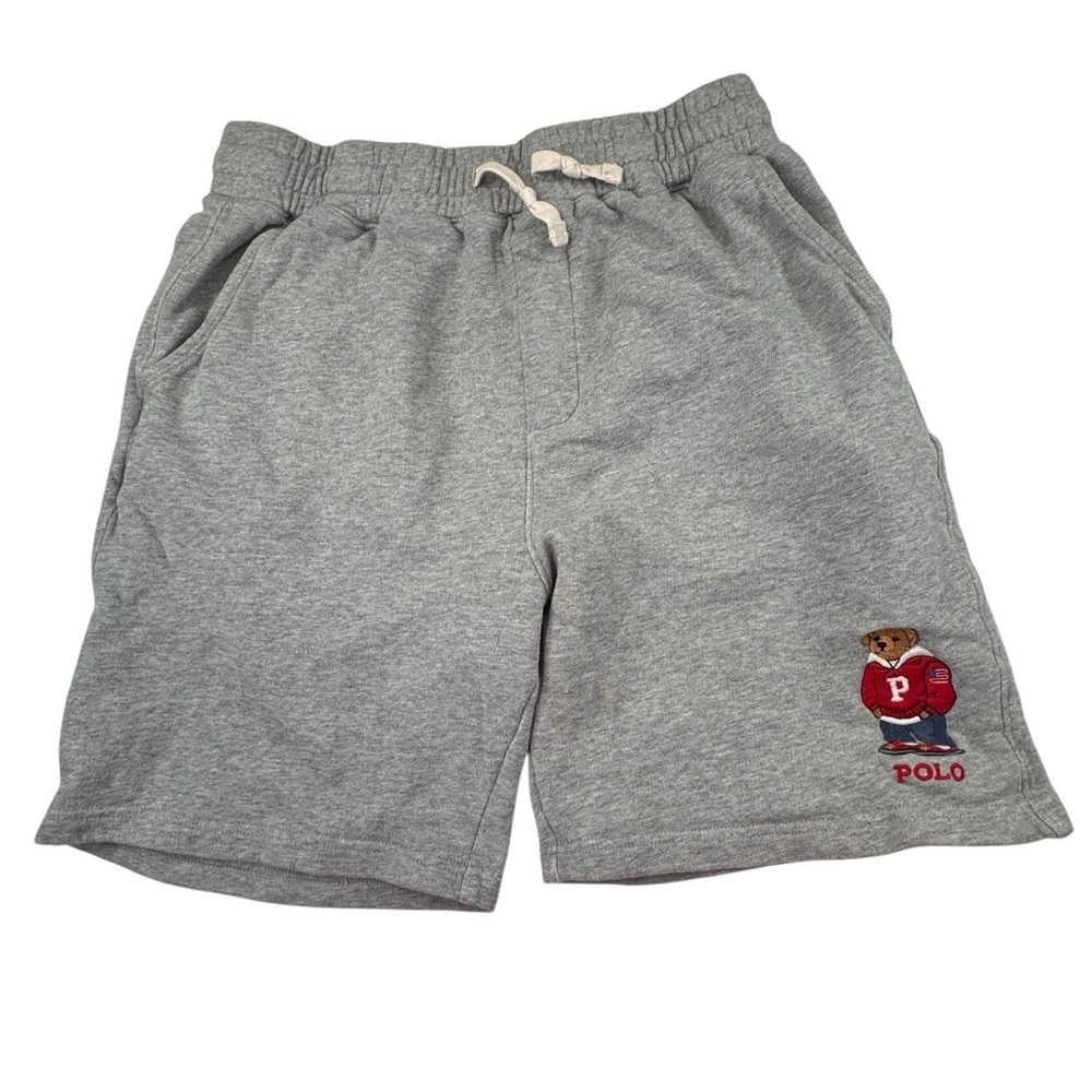 !!!! SOLD !!!! Embroidery Logo Shorts Men's Medium Gray Cotton Preppy